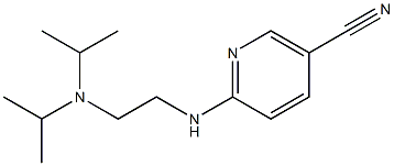 6-{[2-(diisopropylamino)ethyl]amino}nicotinonitrile,,结构式