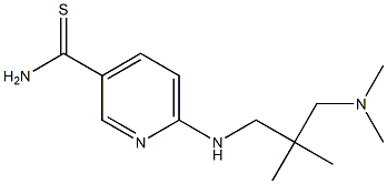 6-{[3-(dimethylamino)-2,2-dimethylpropyl]amino}pyridine-3-carbothioamide 结构式