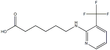 6-{[3-(trifluoromethyl)pyridin-2-yl]amino}hexanoic acid 结构式