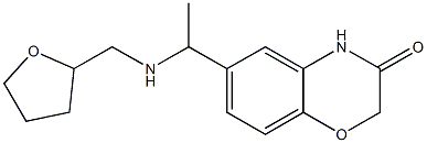 6-{1-[(oxolan-2-ylmethyl)amino]ethyl}-3,4-dihydro-2H-1,4-benzoxazin-3-one Structure