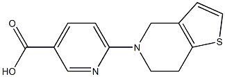 6-{4H,5H,6H,7H-thieno[3,2-c]pyridin-5-yl}pyridine-3-carboxylic acid Structure