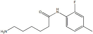 6-amino-N-(2-fluoro-4-methylphenyl)hexanamide Structure