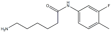 6-amino-N-(3-fluoro-4-methylphenyl)hexanamide Struktur