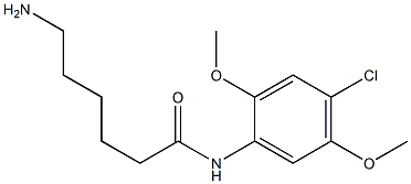 6-amino-N-(4-chloro-2,5-dimethoxyphenyl)hexanamide Struktur