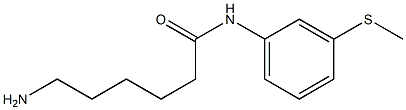 6-amino-N-[3-(methylthio)phenyl]hexanamide Structure