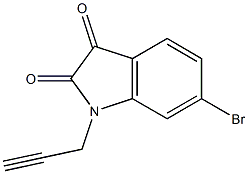 6-bromo-1-(prop-2-yn-1-yl)-2,3-dihydro-1H-indole-2,3-dione Struktur