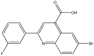 6-bromo-2-(3-fluorophenyl)quinoline-4-carboxylic acid