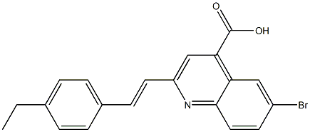6-bromo-2-[(E)-2-(4-ethylphenyl)vinyl]quinoline-4-carboxylic acid