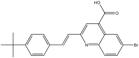 6-bromo-2-[(E)-2-(4-tert-butylphenyl)vinyl]quinoline-4-carboxylic acid