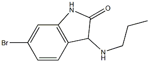 6-bromo-3-(propylamino)-1,3-dihydro-2H-indol-2-one,,结构式