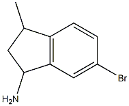 6-bromo-3-methyl-2,3-dihydro-1H-inden-1-amine 化学構造式