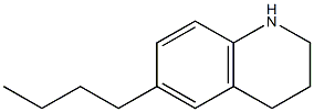 6-butyl-1,2,3,4-tetrahydroquinoline Struktur