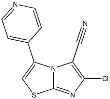 6-chloro-3-pyridin-4-ylimidazo[2,1-b][1,3]thiazole-5-carbonitrile Structure