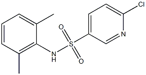 6-chloro-N-(2,6-dimethylphenyl)pyridine-3-sulfonamide Structure