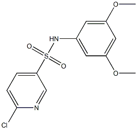 6-chloro-N-(3,5-dimethoxyphenyl)pyridine-3-sulfonamide Structure