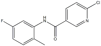 6-chloro-N-(5-fluoro-2-methylphenyl)pyridine-3-carboxamide Structure