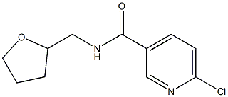 6-chloro-N-(oxolan-2-ylmethyl)pyridine-3-carboxamide Structure