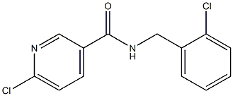 6-chloro-N-[(2-chlorophenyl)methyl]pyridine-3-carboxamide Structure