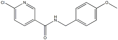  6-chloro-N-[(4-methoxyphenyl)methyl]pyridine-3-carboxamide