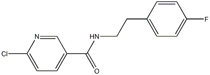 6-chloro-N-[2-(4-fluorophenyl)ethyl]pyridine-3-carboxamide