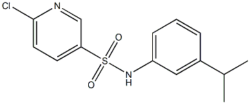 6-chloro-N-[3-(propan-2-yl)phenyl]pyridine-3-sulfonamide