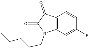 6-fluoro-1-pentyl-2,3-dihydro-1H-indole-2,3-dione Structure