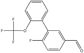 6-fluoro-2'-(trifluoromethoxy)-1,1'-biphenyl-3-carbaldehyde,,结构式