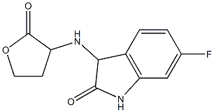 6-fluoro-3-[(2-oxooxolan-3-yl)amino]-2,3-dihydro-1H-indol-2-one,,结构式