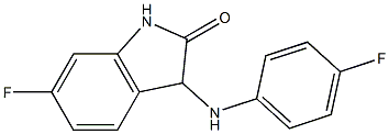 6-fluoro-3-[(4-fluorophenyl)amino]-2,3-dihydro-1H-indol-2-one Structure