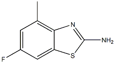 6-fluoro-4-methyl-1,3-benzothiazol-2-amine,,结构式
