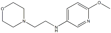 6-methoxy-N-[2-(morpholin-4-yl)ethyl]pyridin-3-amine,,结构式