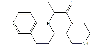 6-methyl-1-(1-methyl-2-oxo-2-piperazin-1-ylethyl)-1,2,3,4-tetrahydroquinoline Structure