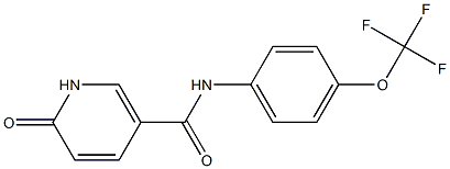 6-oxo-N-[4-(trifluoromethoxy)phenyl]-1,6-dihydropyridine-3-carboxamide Struktur