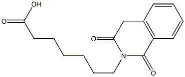 7-(1,3-dioxo-1,2,3,4-tetrahydroisoquinolin-2-yl)heptanoic acid,,结构式