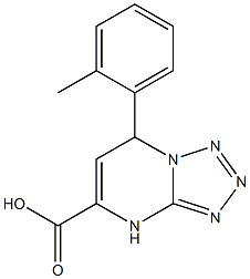 7-(2-methylphenyl)-4,7-dihydrotetrazolo[1,5-a]pyrimidine-5-carboxylic acid Structure