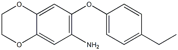 7-(4-ethylphenoxy)-2,3-dihydro-1,4-benzodioxin-6-amine Structure