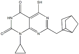 7-(bicyclo[2.2.1]hept-2-ylmethyl)-1-cyclopropyl-5-mercaptopyrimido[4,5-d]pyrimidine-2,4(1H,3H)-dione