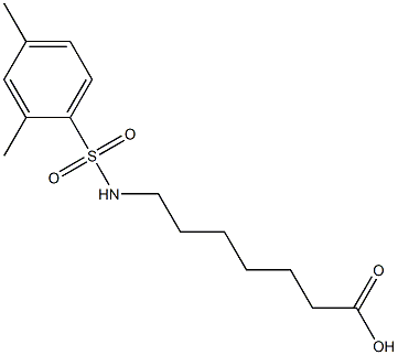 7-[(2,4-dimethylbenzene)sulfonamido]heptanoic acid