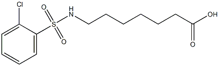 7-[(2-chlorobenzene)sulfonamido]heptanoic acid