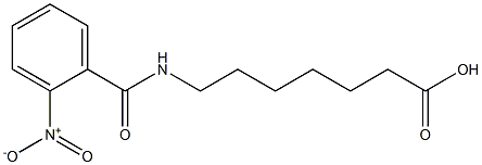 7-[(2-nitrobenzoyl)amino]heptanoic acid 化学構造式