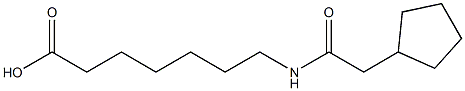 7-[(cyclopentylacetyl)amino]heptanoic acid Structure