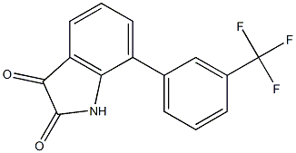7-[3-(trifluoromethyl)phenyl]-1H-indole-2,3-dione Structure