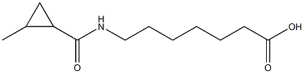 7-{[(2-methylcyclopropyl)carbonyl]amino}heptanoic acid Structure