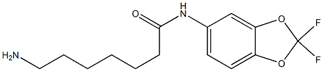7-amino-N-(2,2-difluoro-2H-1,3-benzodioxol-5-yl)heptanamide Structure