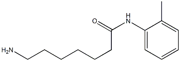 7-amino-N-(2-methylphenyl)heptanamide,,结构式