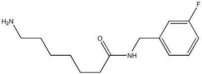 7-amino-N-[(3-fluorophenyl)methyl]heptanamide Structure