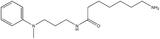 7-amino-N-{3-[methyl(phenyl)amino]propyl}heptanamide,,结构式