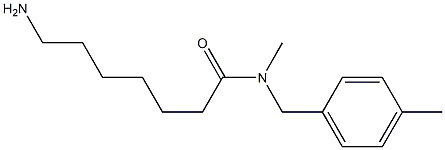 7-amino-N-methyl-N-[(4-methylphenyl)methyl]heptanamide
