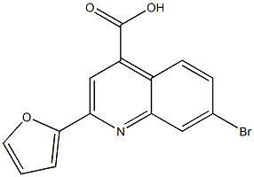7-bromo-2-(furan-2-yl)quinoline-4-carboxylic acid Structure