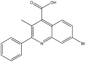  7-bromo-3-methyl-2-phenylquinoline-4-carboxylic acid